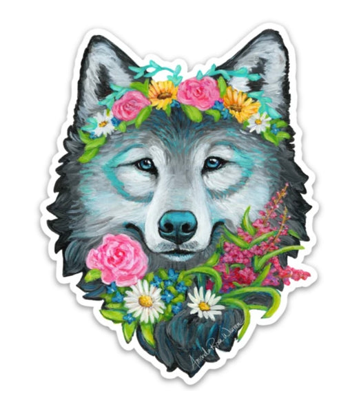 FLOWER STICKER – LOVE & LION